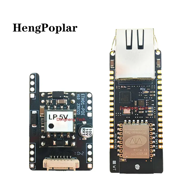 Updated WT32-ETH01-EVO with POE Enlightenment Display ESP32-C3 module WIFI Bluetooth Ethernet 3 in 1 Internet of Things Gateway