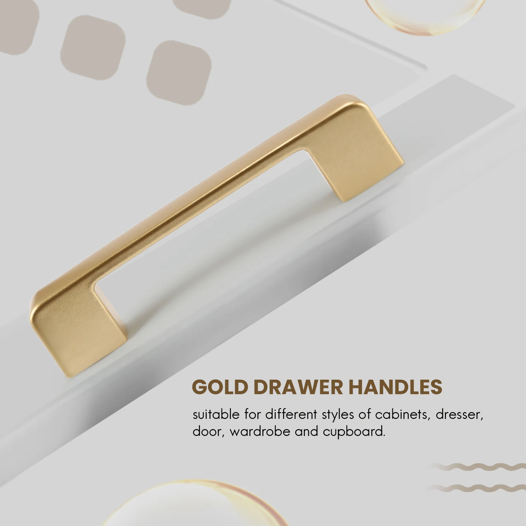 

FBIL-10 Pack ручки для шкафа, золотые ручки для ящиков, ручки из алюминиевого сплава для фурнитуры для кухонного шкафа, ручки для кухонного шкафа