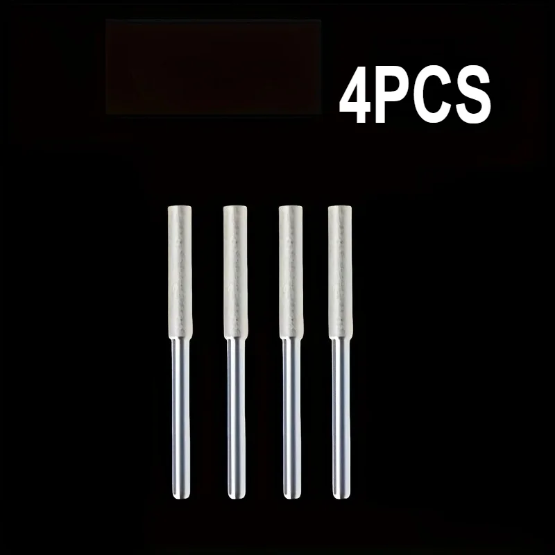 4pcs Diamond Chainsaw Sharpener Set, Rotary File for Chainsaw, Jade, Glass, Metal, Wood - No Power Needed