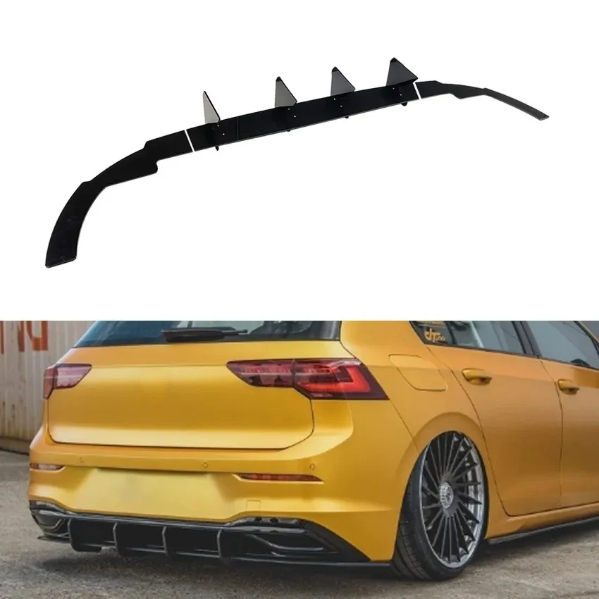 Rear bumper spoiler For Volkswagen Golf 8 Pro Golf MK8 2021 2022