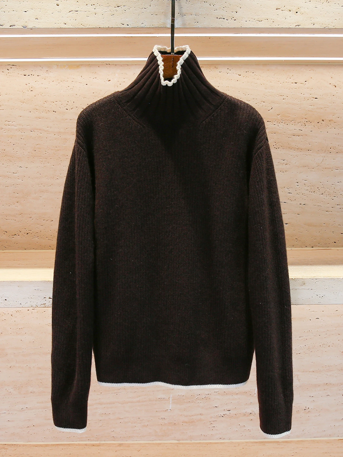 

Loose High-Ne Knitwear Lazy Sle Women's Premium Faion Autumn 2025 Long Sve Comfortable Soft Medium Thin C...
