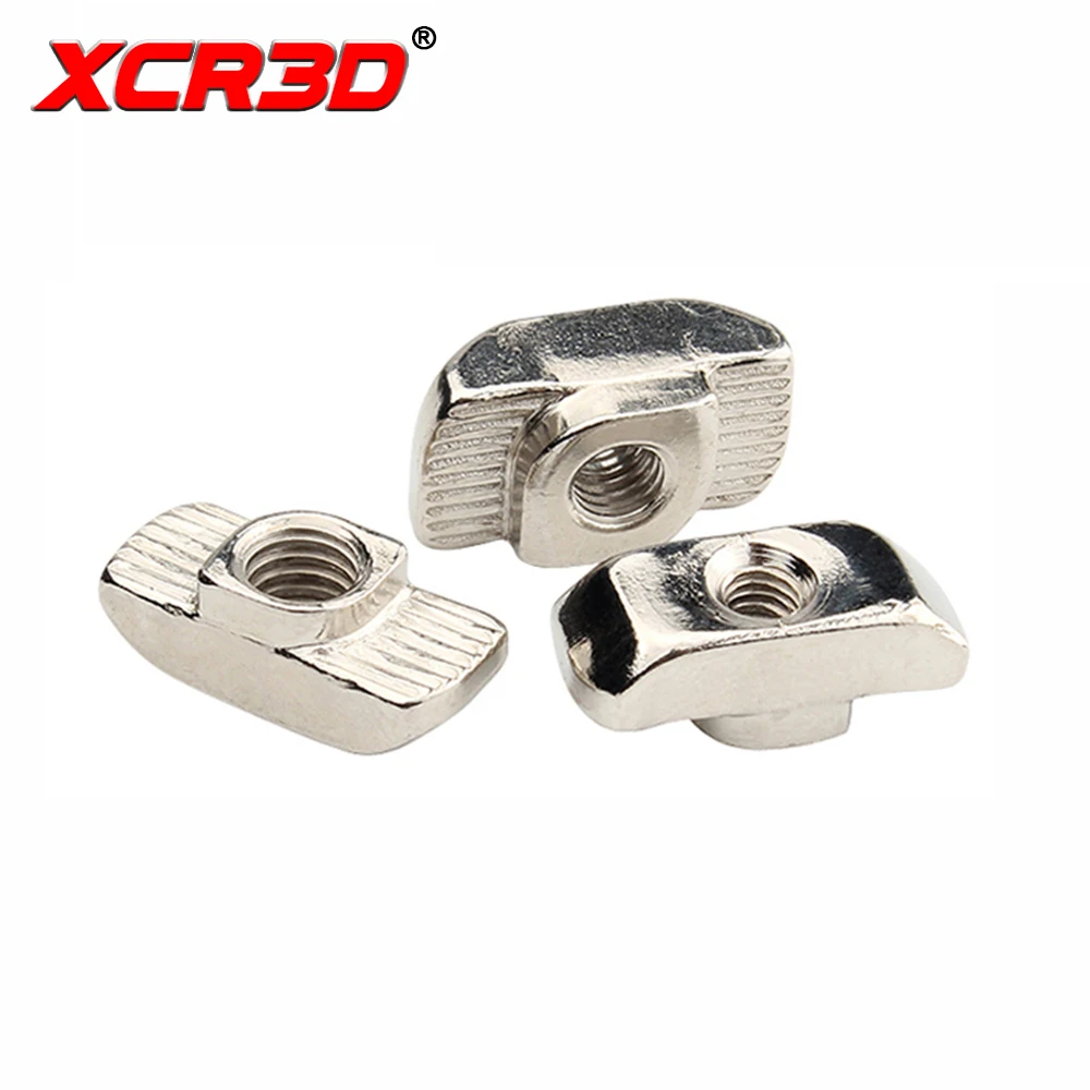 XCR 3D  Printer Parts  T-Nuts M3 M4 M5 Aluminium profile fastener connector T-Nuts Ship type Hammer head nut  20 30 40 EU