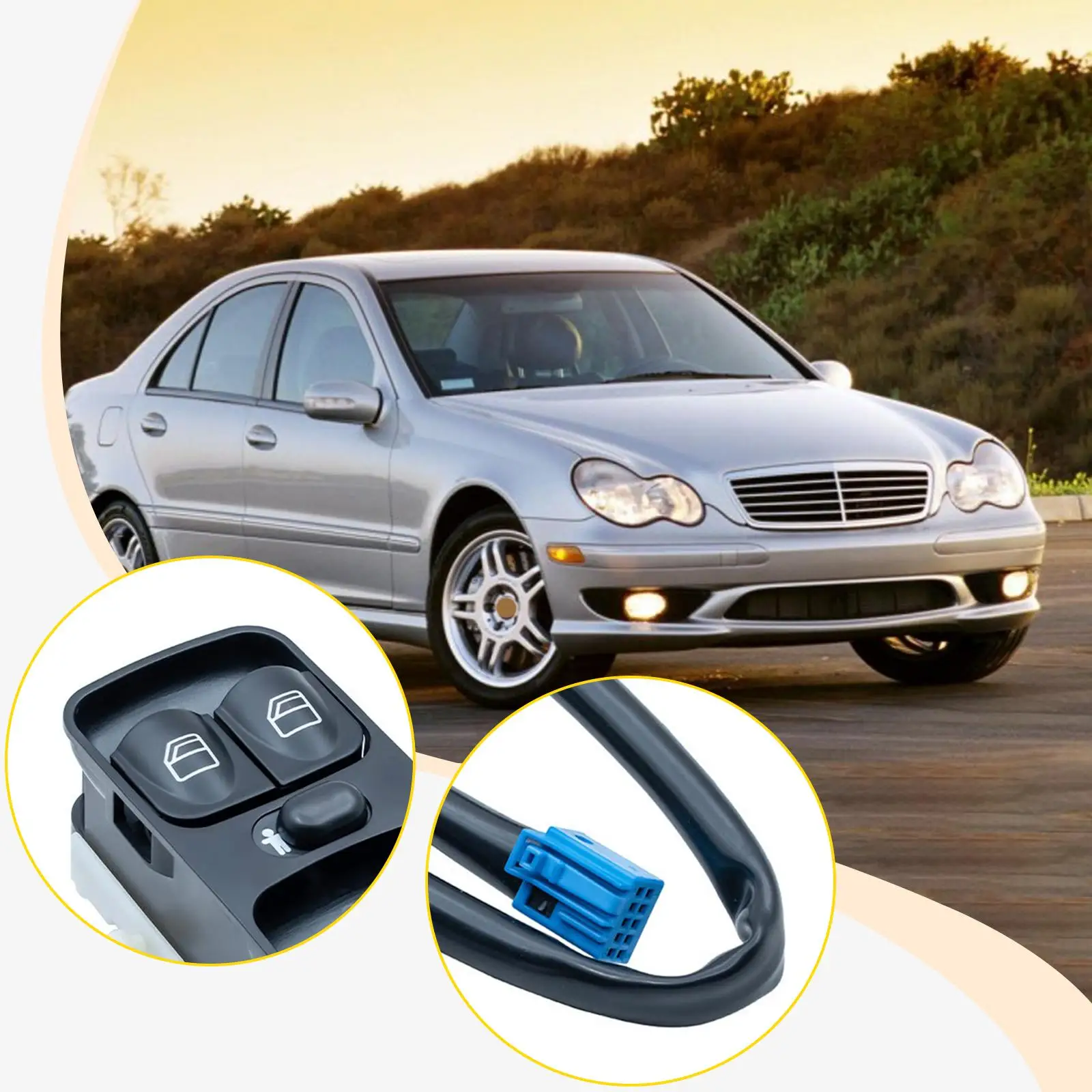 A2038210679 مفتاح نافذة الطاقة لبنز W203 تركيب سريع قوي