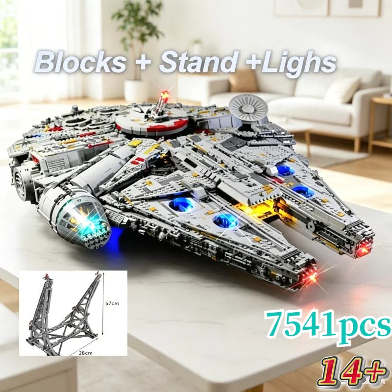 

Big Sale The Large Ship Falcon Home Decoration Compatible 75192 05132 For Birthday DIY Gifts