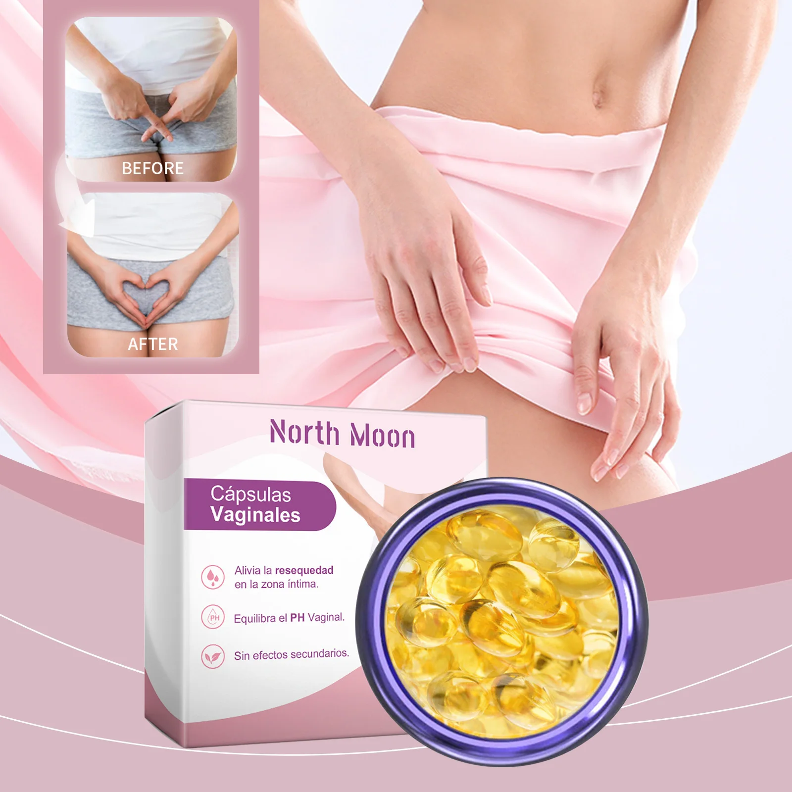 Vaginal Capsules – pH Balancing Intimate Care with Natural Moisture Relief | Gynecologist-Tested | 10 Capsules
