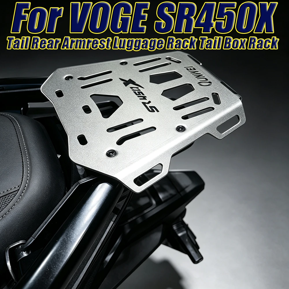 Motorcycle Modified Tail Rack Rear Shelf Reinforced Tail Rear Armrest Luggage Rack Tail Box Rack For VOGE SR450X SR 450X SR450 X