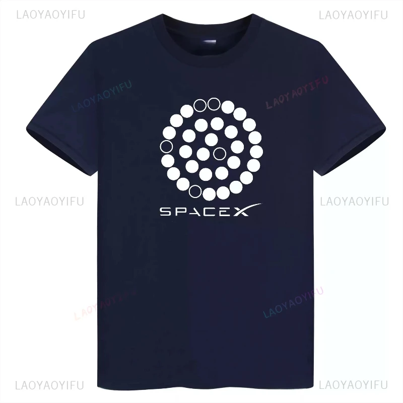 إيلون ريف المسك SpaceX احتلال المريخ رجل تي شيرت مطبوع موضة عادية تنفس عالية الجودة القطن تي شيرت صديقها هدية القمم #1