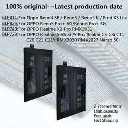 Battery For OPPO Realme X2 Pro Reno5 Pro+ Reno6 Pro Plus Reno4 SE Find X3 Lite Realme 5S 5i 5 Pro C3 C3i C11 C20 C21Y Narzo 50i