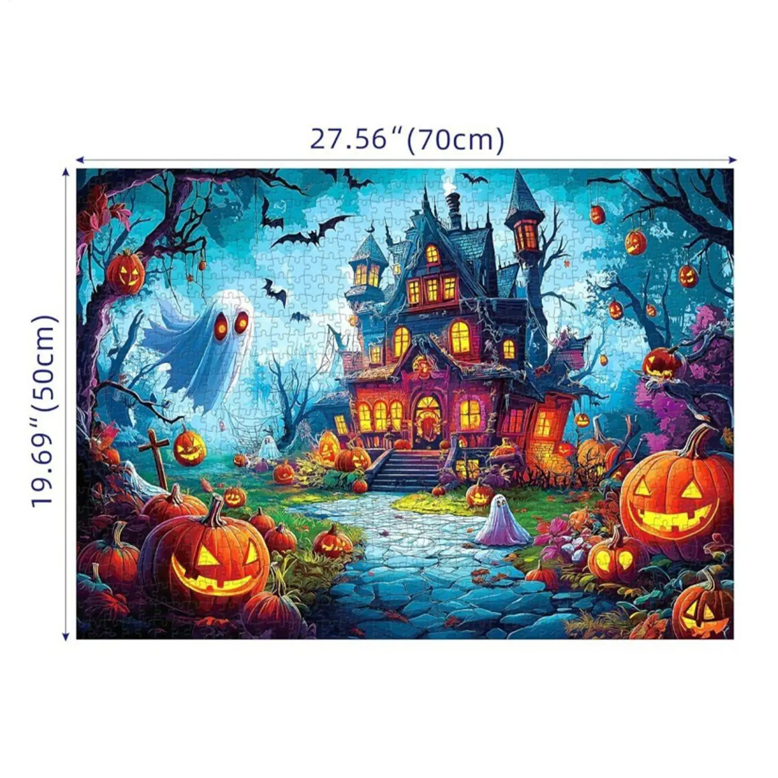 ハロウィン ジグソーパズル ホラー お化け屋敷 ジグソーパズル 家族活動 パーティーゲーム おもちゃ 十代の若者向け 子供 リラクゼーション ホーム