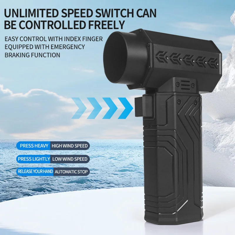 80000 دورة في الدقيقة منفضة قوية 70 متر/الثانية سرعة الرياح 700 جرام التوجه مروحة توربو نفاثة صغيرة منفاخ هواء قوي فرش إزالة الثلوج مجفف هواء