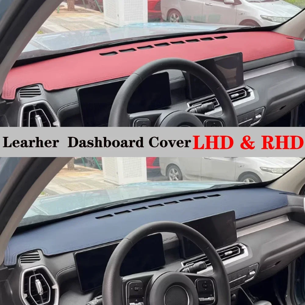 

Коврик для приборной панели, защитный коврик из искусственной кожи, ковер, солнцезащитный козырек, анти-УФ-защита, автомобильные аксессуары для GWM Haval H5 MK2 2023 2024