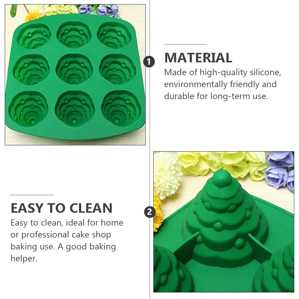 

Christmas Tree Mold Molds for Baking Cake Three-dimensional Food Grade Silicone