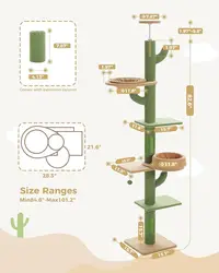 Tianzhu kaktus gniazdo dla kota drzewo dla kota zintegrowana drapak dla kota zabawka dla kota od hi relief rama wspinaczkowa dla kota z litego drewna