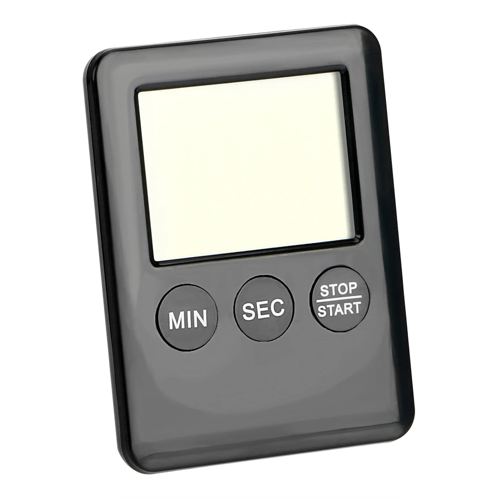 مع شاشة LCD رقمية كبيرة مغناطيسية العد التنازلي مربع المطبخ مؤقت طبخ ساعة منبه