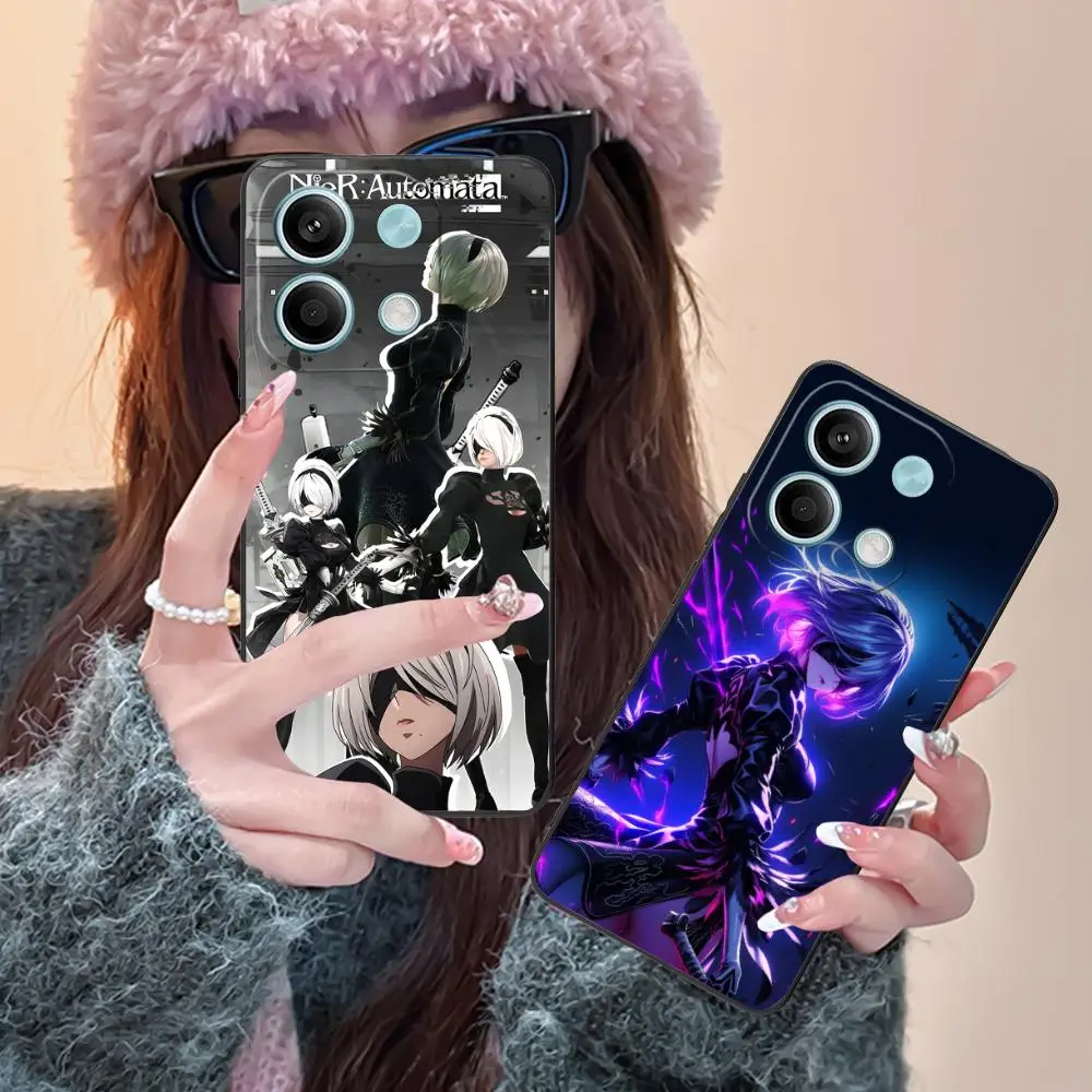

Nier 2B Automata Phone Case for POCO M7 M6 M5 M4 M3 X7 X6 X5 X4 X3 Pro GT 5G Colour Printing Protective Smartphone Pretty Luxury