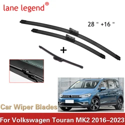 フロント & リアワイパーブレード,vw volkswagen用,touran,5t,2016-2023,フロントおよびリアウィーブスクリーン,テールゲートウィンドウ