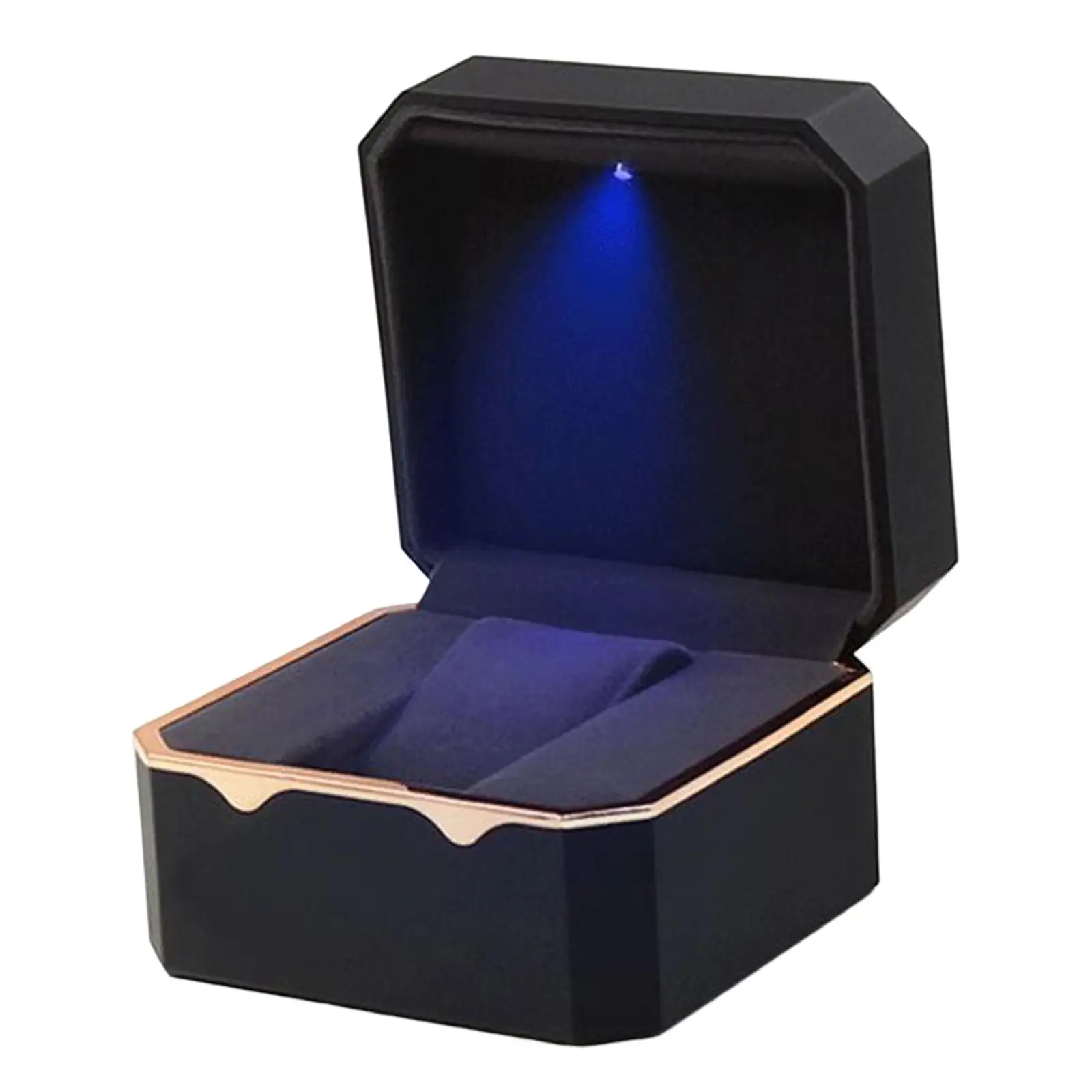 Watch Case Holder with Removable Flannel Cushion Single Slot Box Organizer for Men Women Bracelet Gift Display
