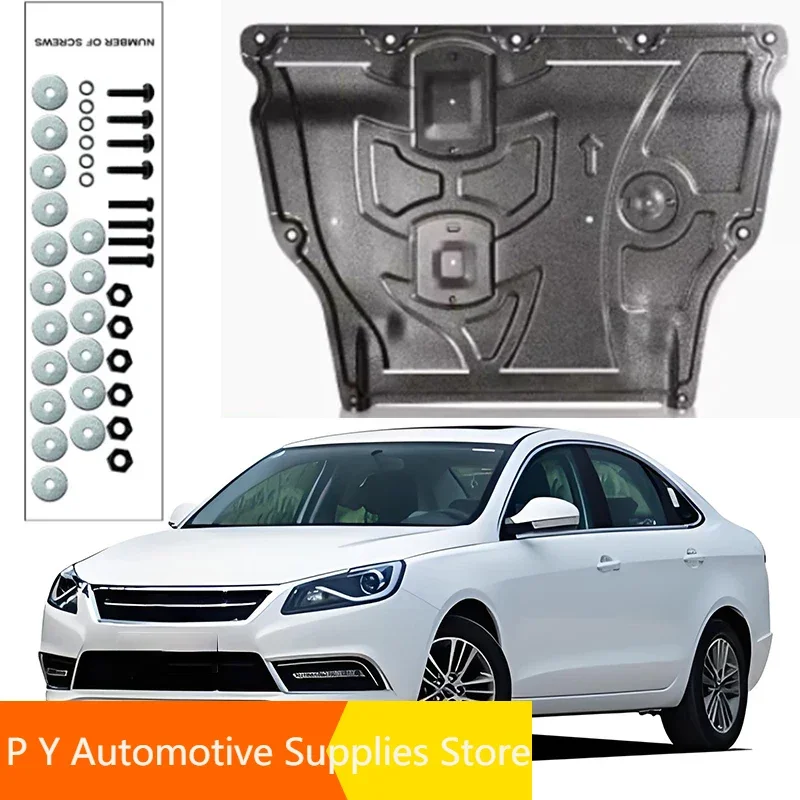 

Black Under Engine Guard Plate Splash Shield Mud Fender Cover Mudguard Protector for Chery Arizer 7 2013-2017 1.6L 2016 2015 Car