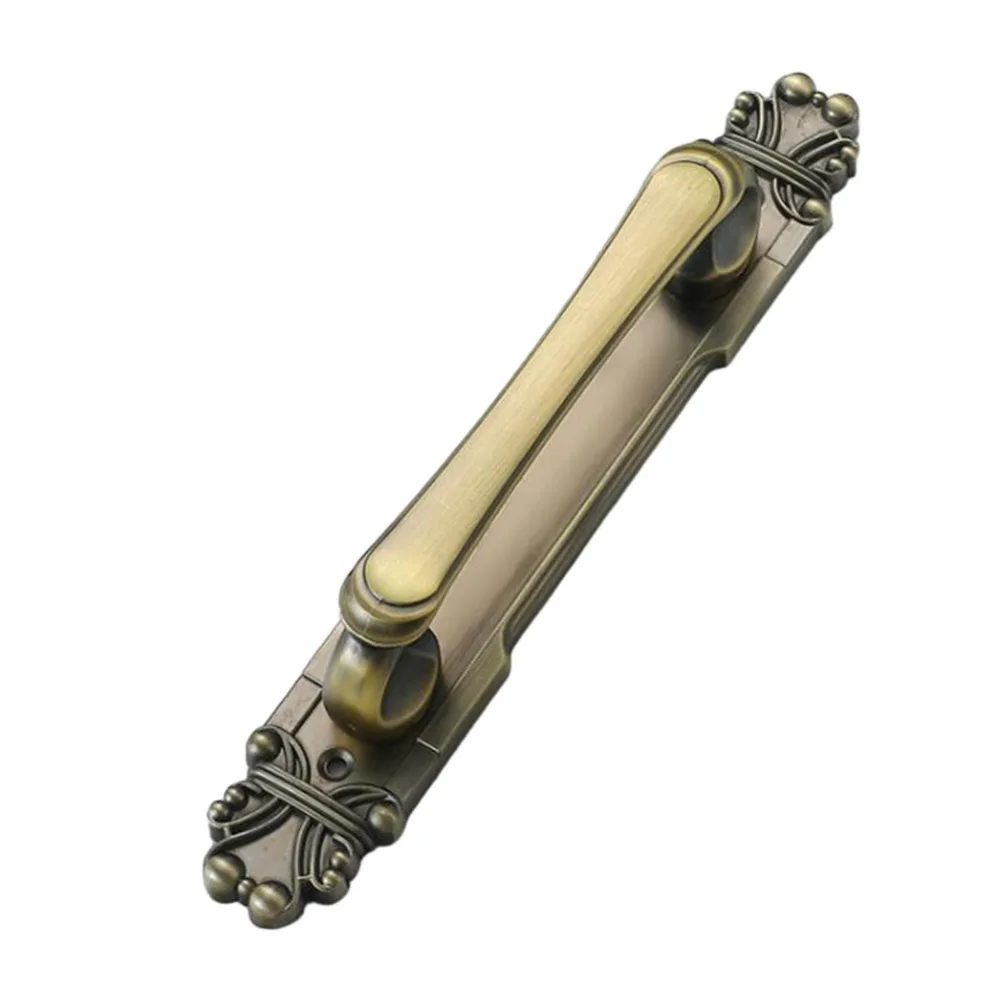 

Retro Push-pull Door Handle Comfortable Grip with Screws Furniture Handle European Style Alloy Door Handles Barn Door