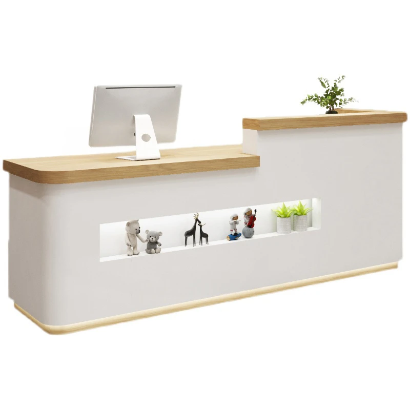 

Modern Cashier Desk Office salon Furniture Bar Table Commercial Beauty Salon Clothing Store Multifunctional Reception Desk Table