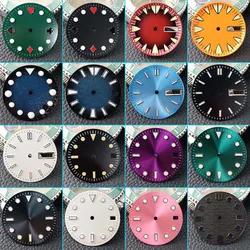 28.5MM Single/Dual Calendar Watch Dial Luminous Dial for NH35/NH36 Watch Movement Accessories Watch Part