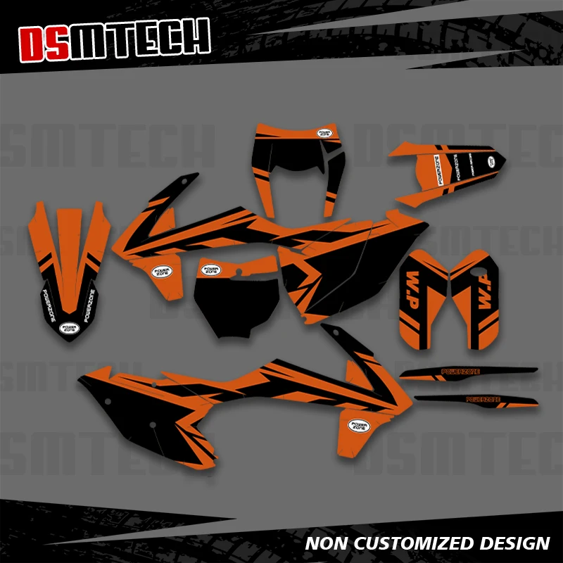 

DSMTECH для KTM 125 250 350 450 500 SX SXF XC XCF 2016 2017 2018 EXC EXCF XCW 2017 2018 2019 Графические наклейки Наклейки 003