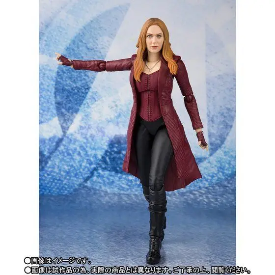 Bandai Original S.H.Figuarts Marvel SCARLET WITCH AVENGERS INFINITY WAR figuras de acción articulaciones activas modelo coleccionable