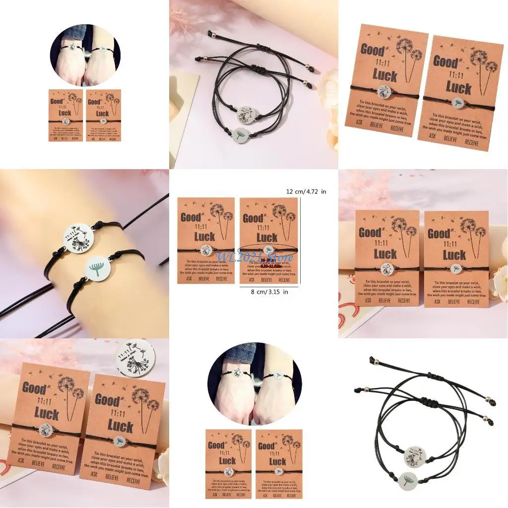 G5GC الاتجاه الشمع موضوع الحياكة سوار الفولاذ المقاوم للصدأ الهندباء الأم وابنتها