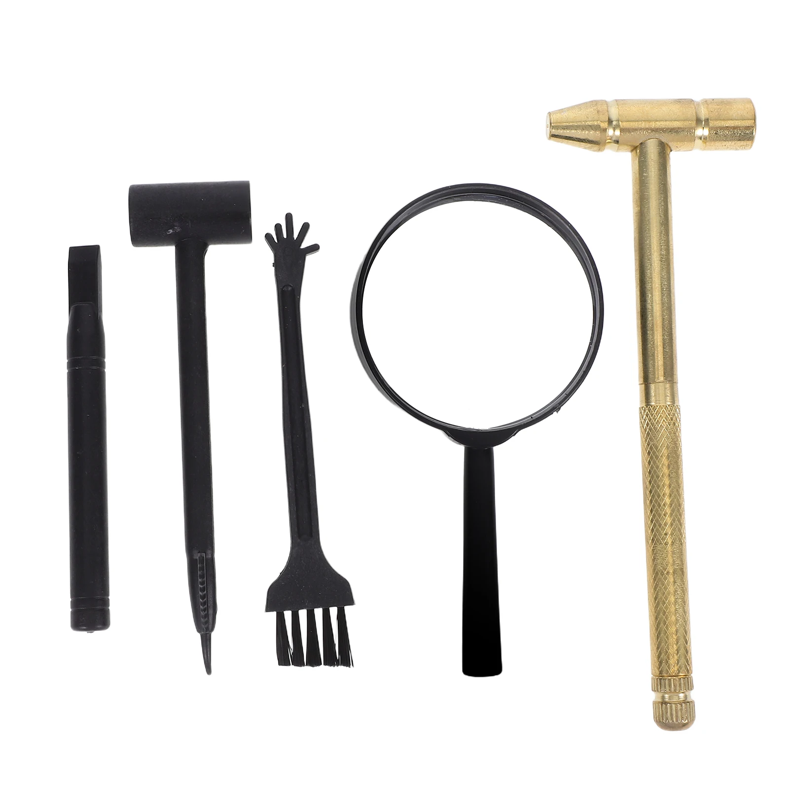 

1Set Kids Dig Tool Dinosaur Digging Kit Gemstone Excavation Tools Stem Rock Hammer Brush Chisel Archaeological Set Dig Kits For
