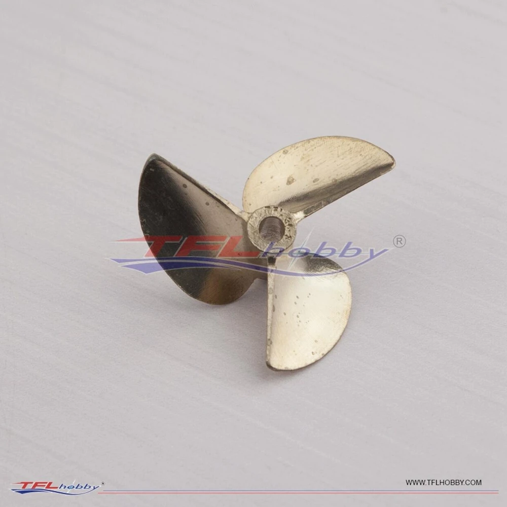 TFL Genuine Parts! Precision Casting Three-Bladed Propeller Dia=3.17mm/4.76mmmm D=36mm/37mm Copper Propeller for RC boat