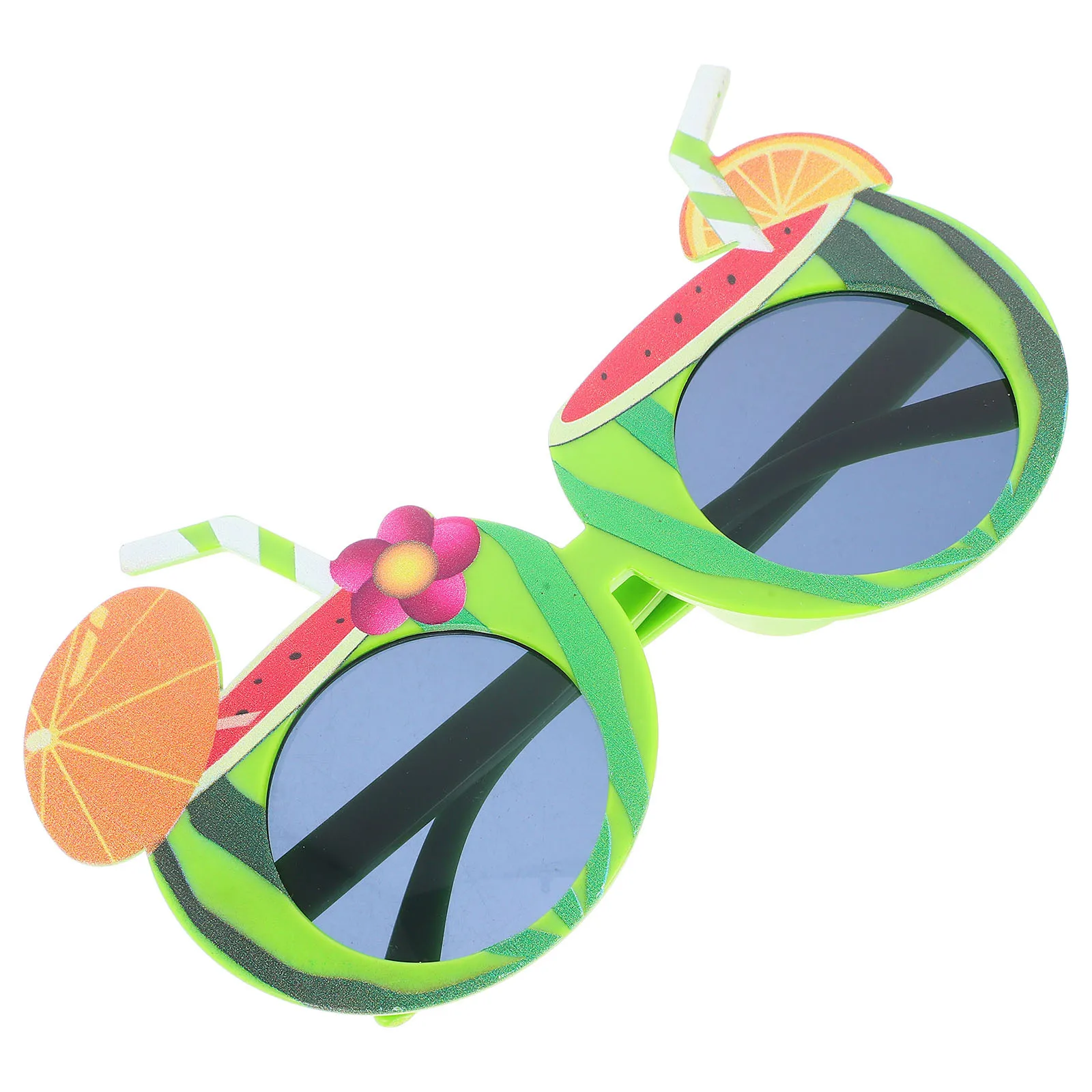 

2Pcs Summer Glasses Set Novelty Party Eyeglasses Beach Pool Photo Props Hawaiian Festival Decorative Party Supplies