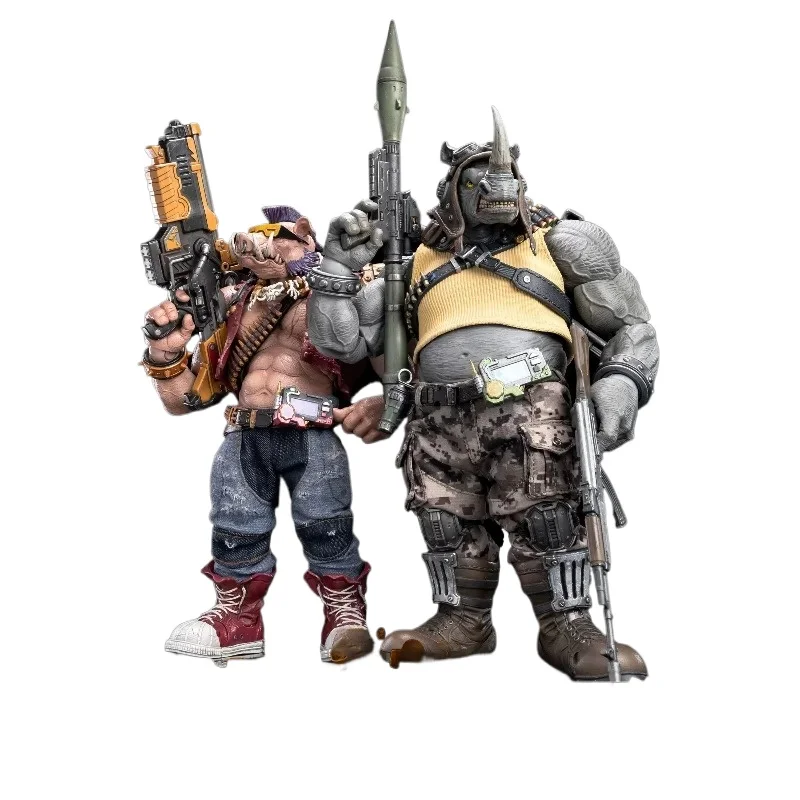 Sonderangebot 100% Brandneue Lingji Soul Teenage Mutant Ninja Turtles Rocksteady Bebop Artikulierte Actionfigur Sammlerstück