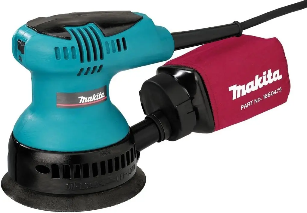 

5-дюймовая эксцентриковая шлифовальная машина с регулируемой скоростью и кейсом для инструментов для гладкой обработки