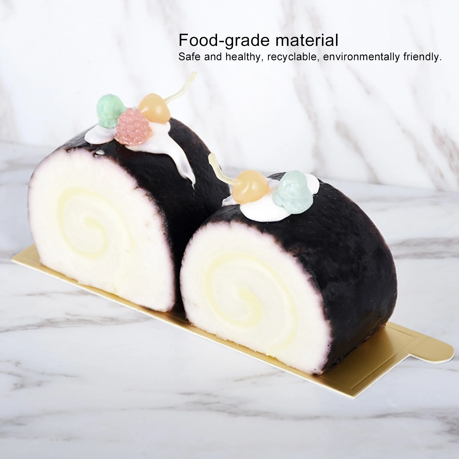 100PCS Rectangle Mousse Cake Boards Thickened Grease-Proof Cupcake Base Dessert Display Tray for Baking Party Commercial Use view 3