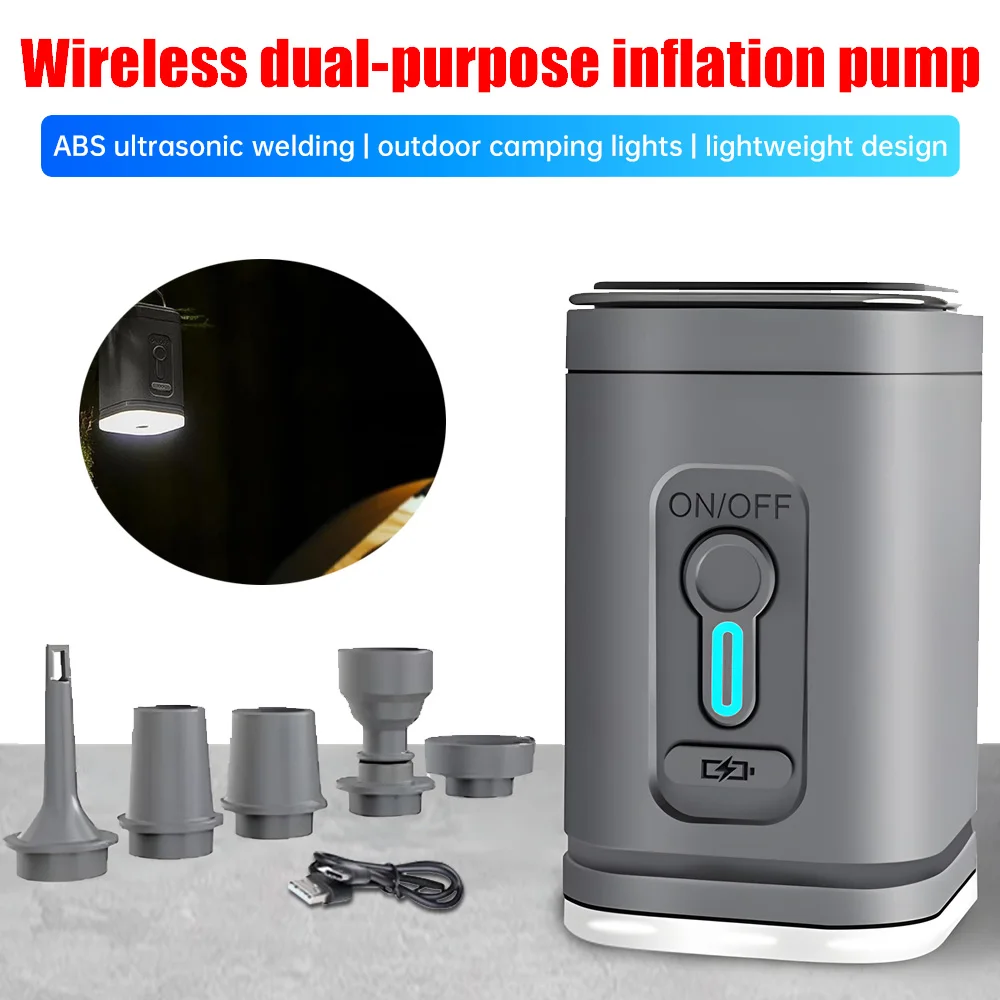 

Mini Electric Air Pump for Inflatable Cushions Air Beds Boat Swim Ring Portable Wireless Air Compressor Inflator/Deflator Pumps