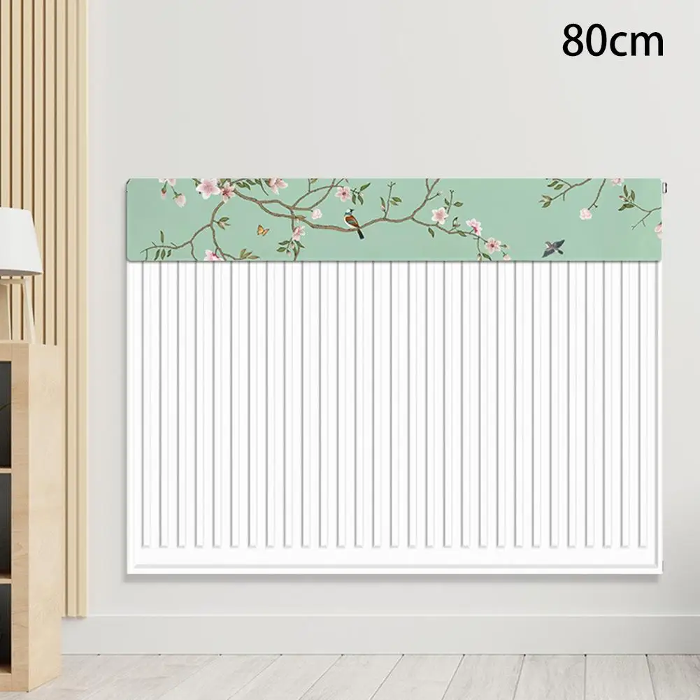 Chinese Style Radiator Cover Velvet Fabric Half Wrapper Dust Proof Design for Home Decor and Radiator Protection