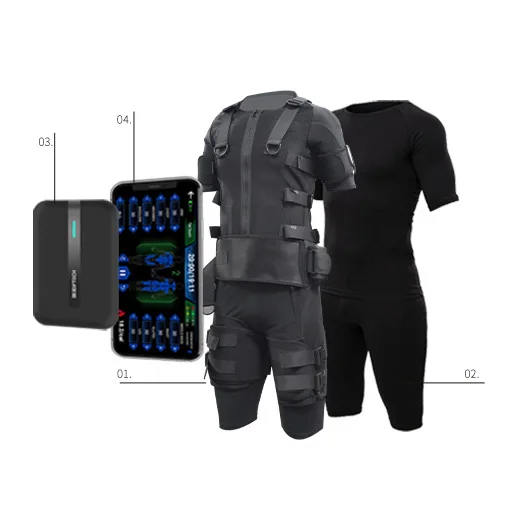 Professional wireless electrostimulation suit ems gym fitness trainer