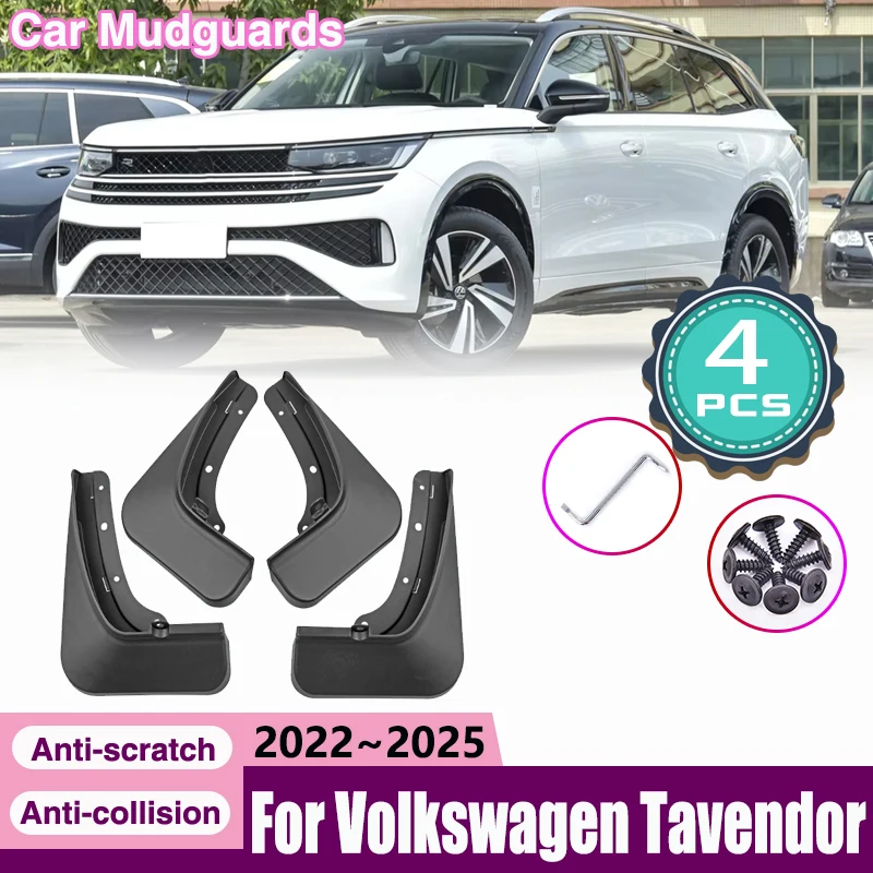 

Автомобильный брызговик для VW Volkswagen Tavendor 2022 ~ 2024 2025, брызговик на переднее и заднее колесо, брызговик, аксессуары для защиты крыла