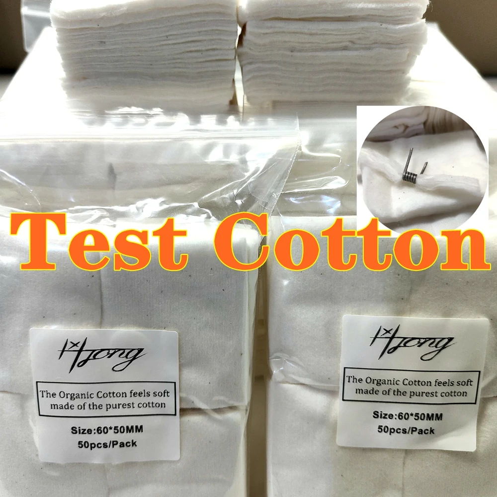 50/100/500Pcs/Pack Hong Original  DIY Wick TEST Cotton No Bleach Healthy Huge Cotton For RDA RBA