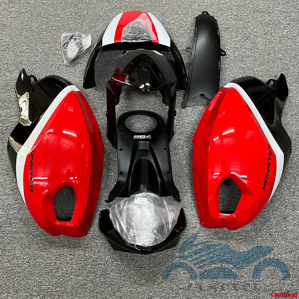

For DUCATI Monster 696 796 1100 1100S 2007 2008 2009 motorcycle quality fairing plastic red body decoration kit
