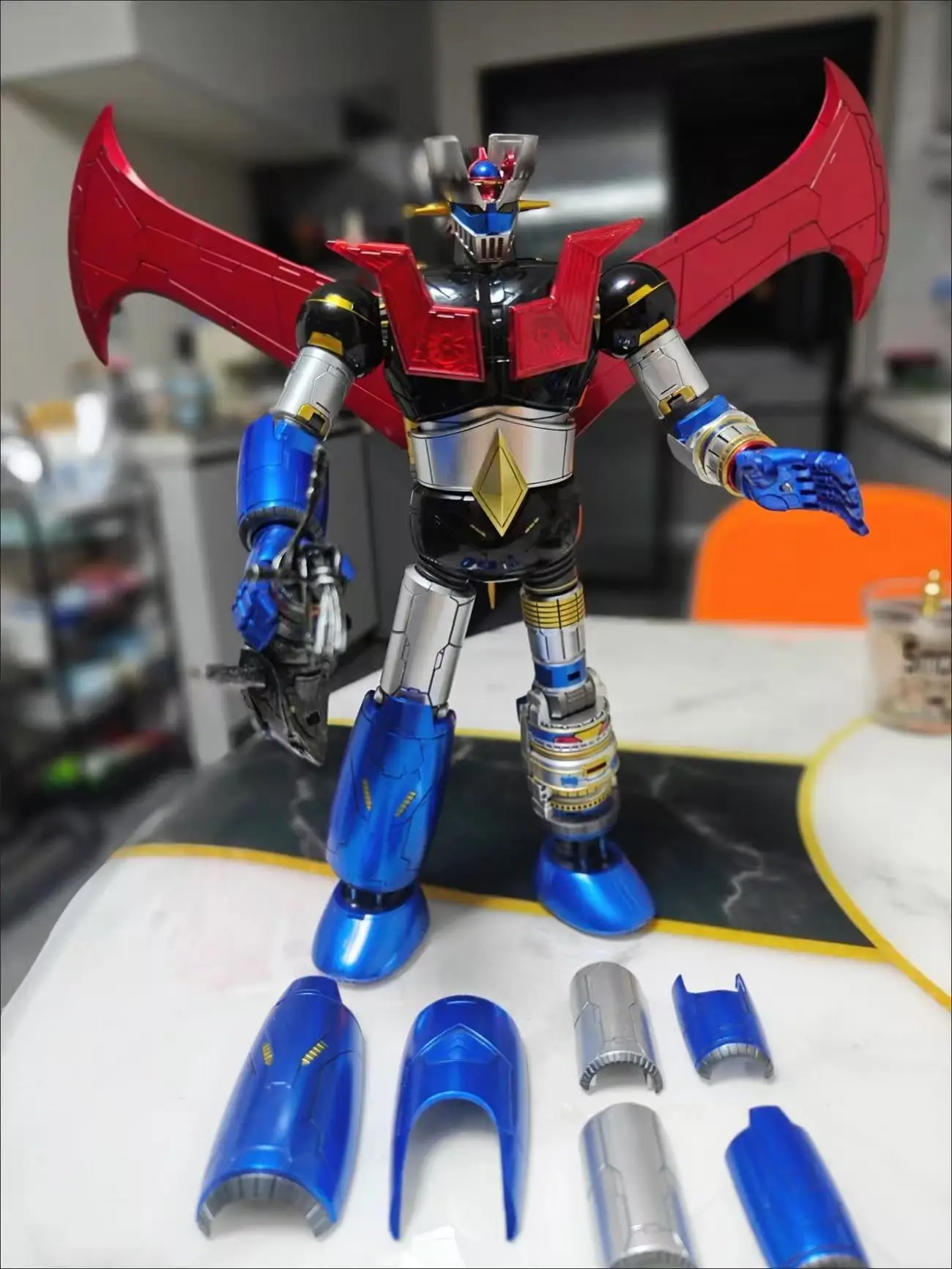 Transforming Toys King Arts Mazinger Z Extra Large CR02 CR-02 Original Black KO Action Figure Robot Toy CollectibleGift