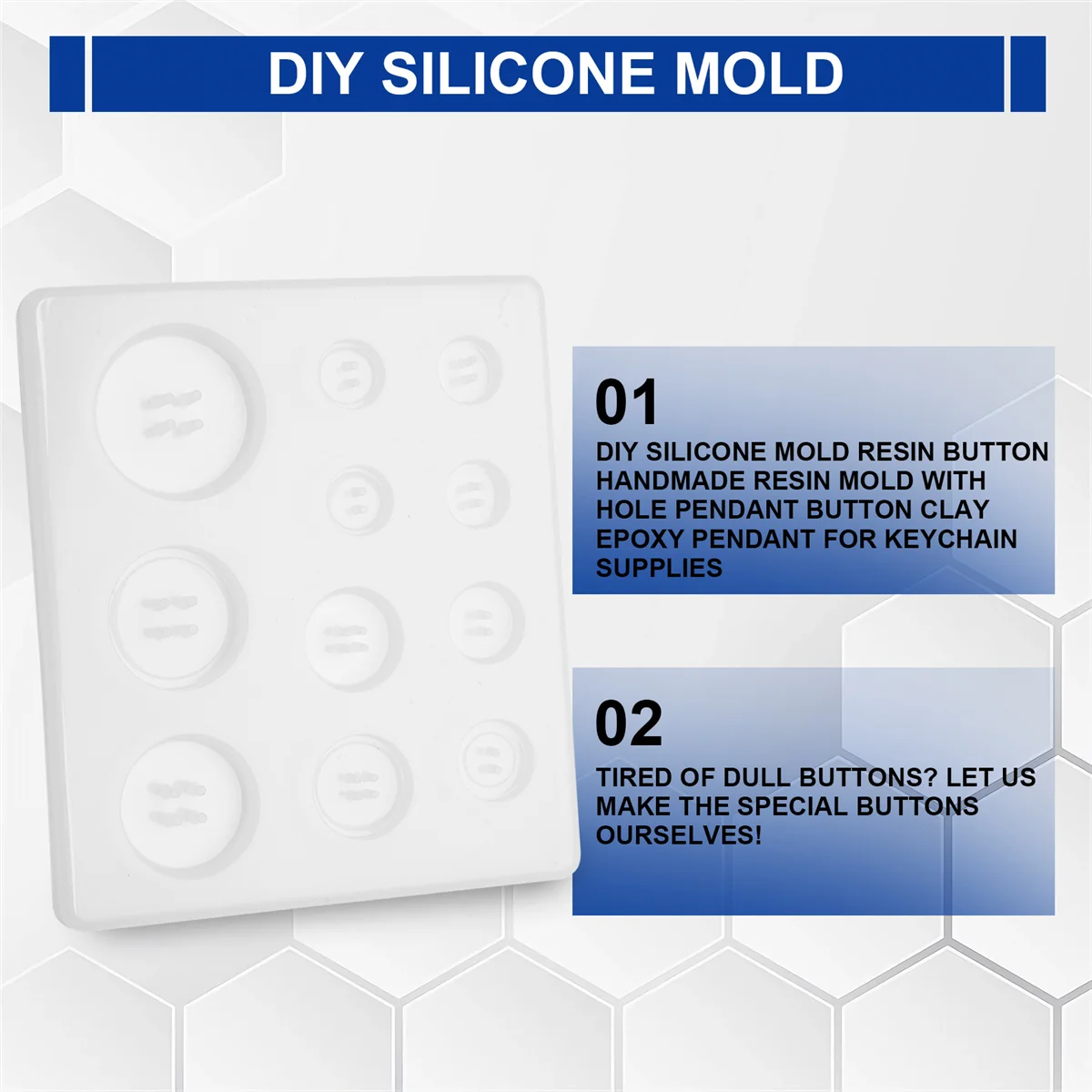 Качество! Силиконовая форма «сделай сам», пуговица из смолы, форма ручной работы из смолы с отверстием, кулон, глина, эпоксидная подвеска для брелков, принадлежности