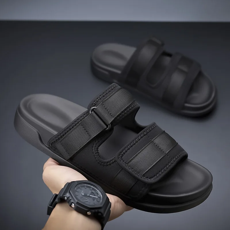 

Men's Slippers for Summer Outdoor Waterproof Anti Slip Soft Soled Beach Men's Shoes