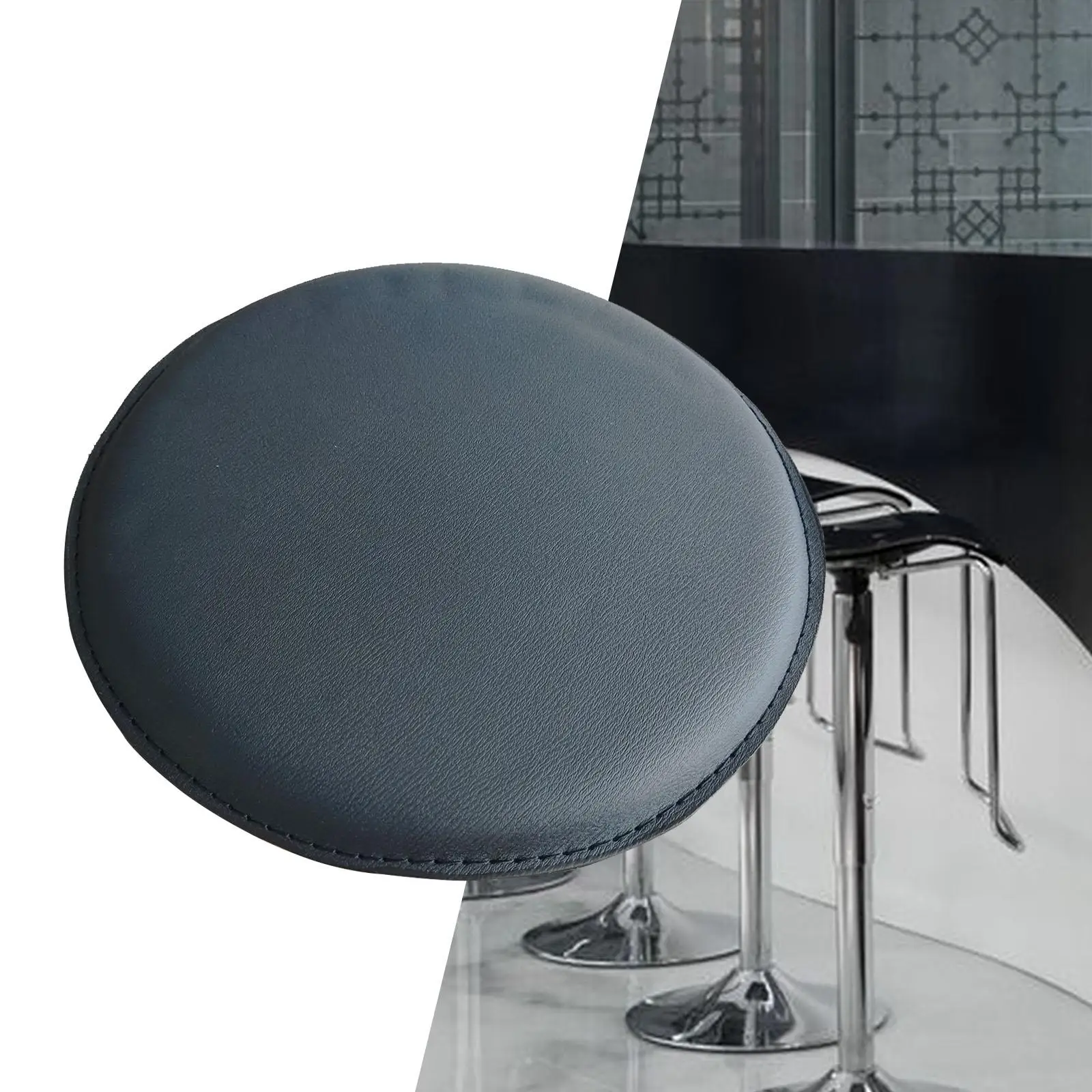 

Bar Stool Seat Replacement Thick Sponge Soft with Mounting Hole Bar Stool