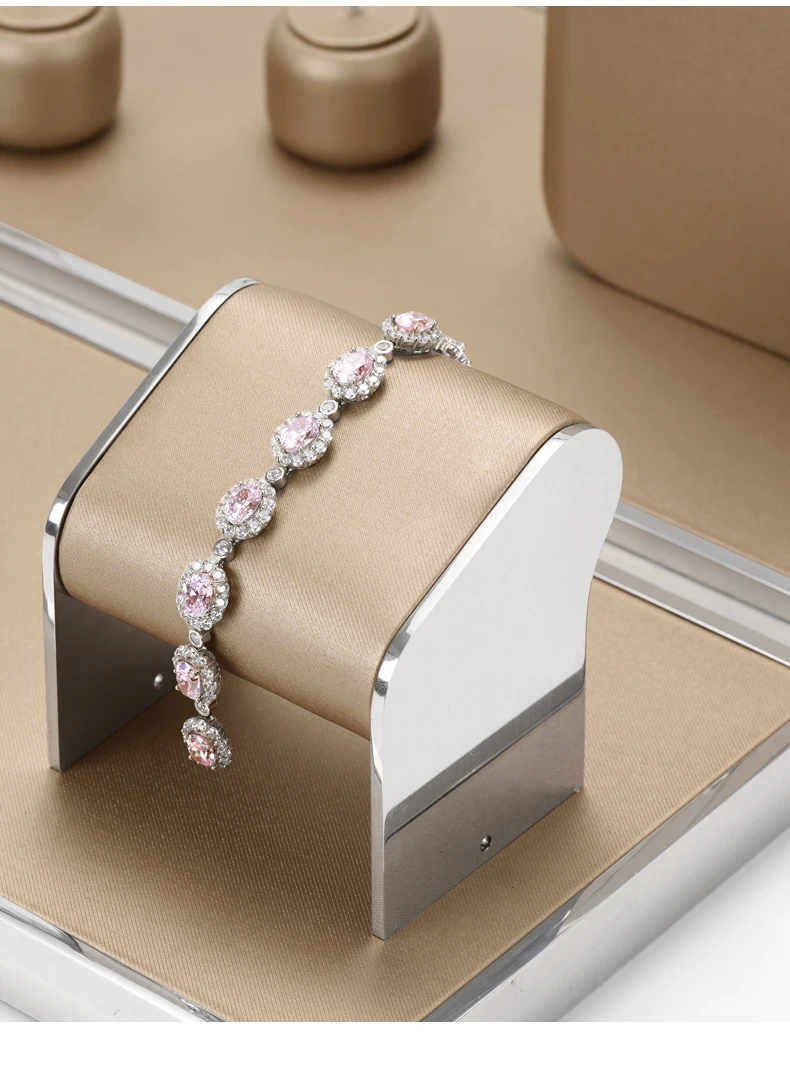 Oirlv Leder-Schmuckständer-Set Metall-Ring-Ohrring-Armband-Halsketten-Schmuck-Organizer-Ständer Uhren-Aufbewahrungshalter – Detail 11