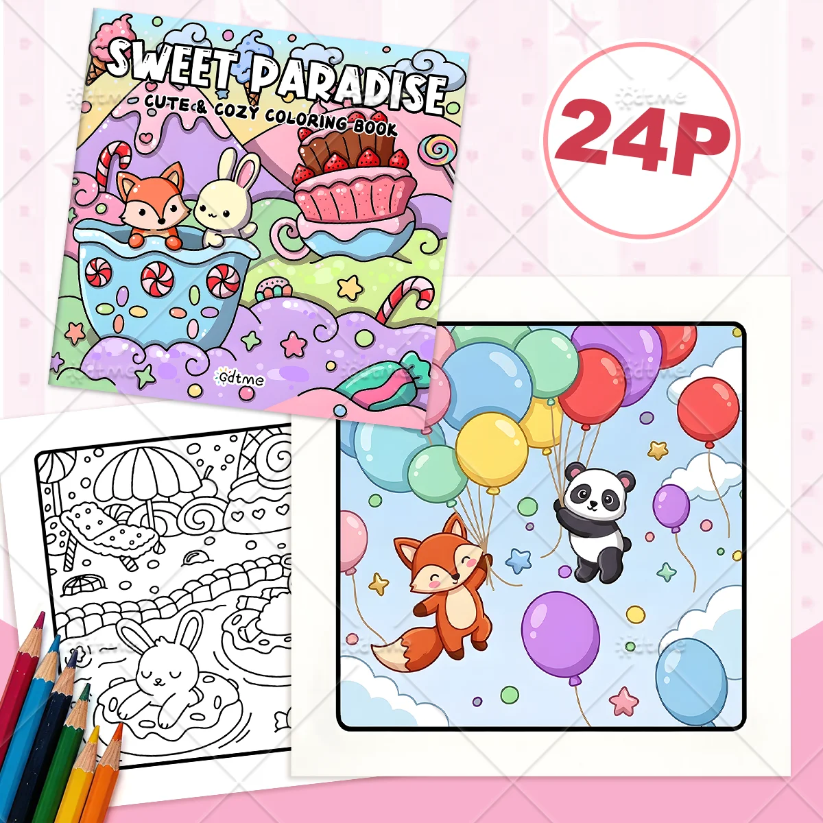 Sweet Paradise Clothing Bold-easy Patterns Coloring Book for Adults Cute Drawing Book Perfect Gift for Party and Birthday
