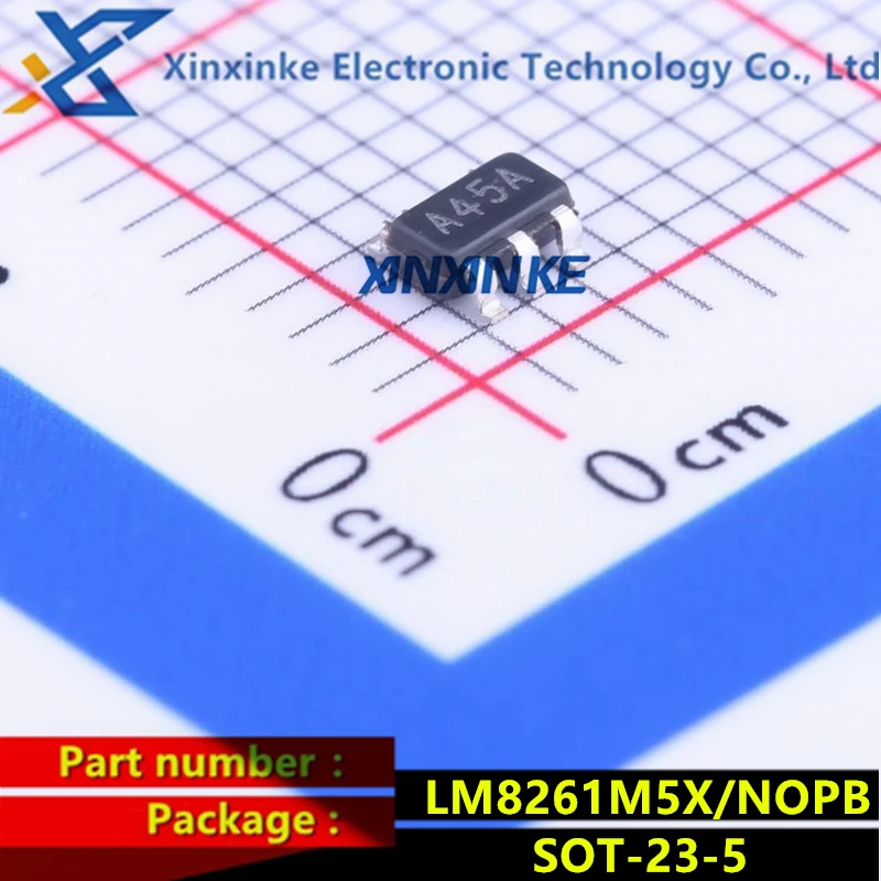 LM8261M5X/NOPB SOT-23-5 Mark:A45A Operational Amplifiers - Op Amps RRIO High Output Current & Unlimited Cap Load Op Amp