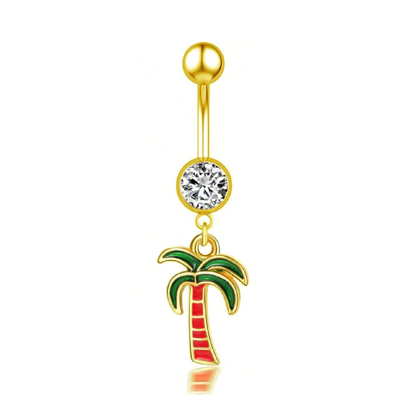 10pcs/lot Belly Button Rings Navel Jewelry  Zircon Belly Navel Ring Piercings seamoontattoosupply image 2
