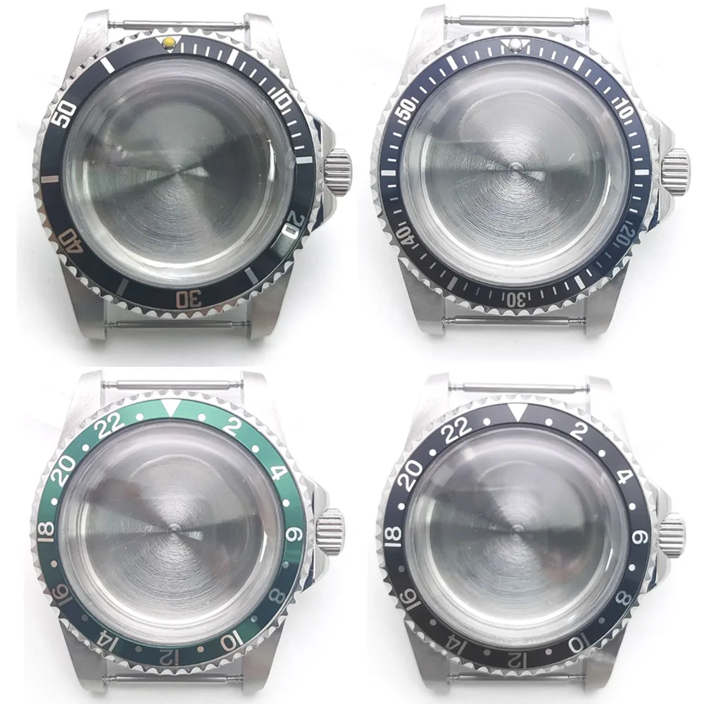 

NH35 Case 39.5mm Convex Mirror Retro Stainless Steel Watch Case for NH35 NH36 Movement SUB Watch Shell, Fit 28.5mm Dial