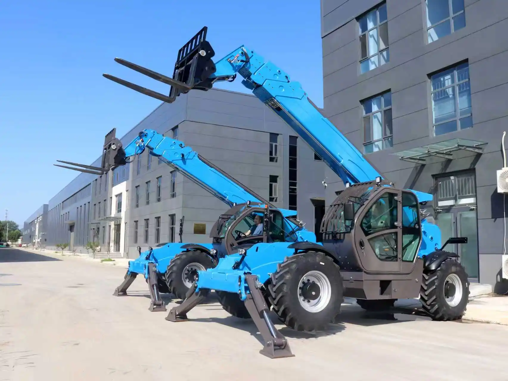 لودر التعليق 4 طن 10 طن رافعة شوكية تلسكوبية رافعة شوكية 18 متر ارتفاع الرفع مقابض ومرفقات تلسكوبية